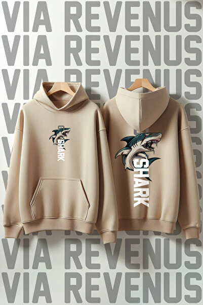 Vordevia Hanorac cu glugă cu 3 fire, imprimat față și spate, pentru sală de g...