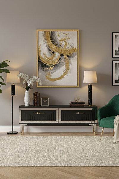 CENEYRA TSA1204AS - TUNATV120 TV STAND, TV SEHPASI ANTRASİT-SILVER 120CM