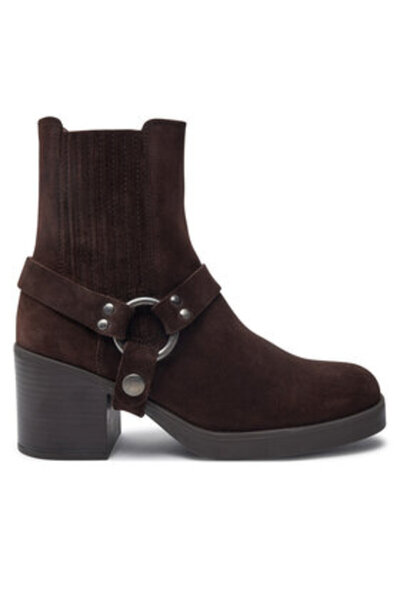 Unisa γυναικεία μποτάκια μέχρι τον αστράγαλο JELANI_BS καφέ