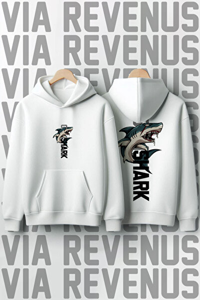 Vordevia Hanorac cu glugă cu 3 fire, imprimat față și spate, pentru sală de g...