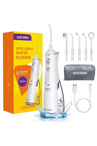 Choice1 New White Household scalers Electric water flosser Portable oral irrigator for teeth cleaning 300ml