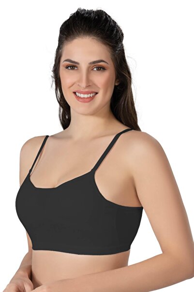 Findit Black 1423 Modal Cotton Covered Bustier