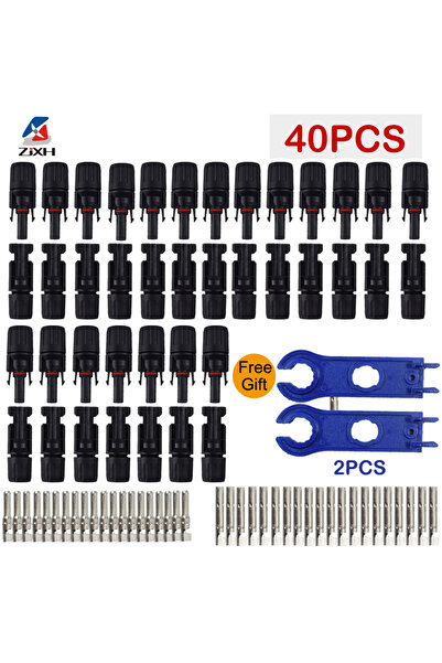 Choice7 40pcs-20pairs 200/100/40/20/10/5 Pcs DC Solar Connector 1000V30A Pane...