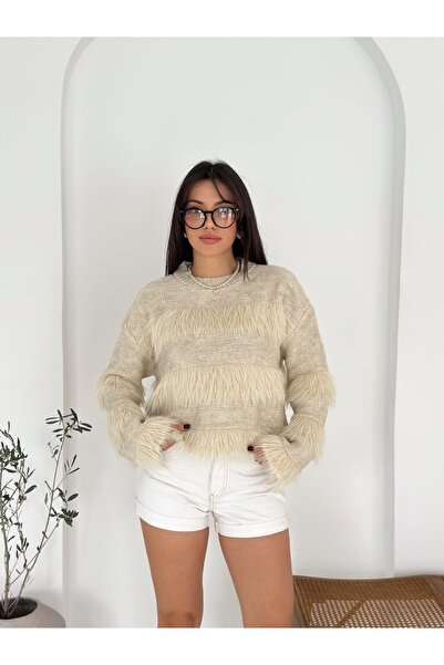 sportiness Beard Fabric Soft Texture Knitwear Sweater