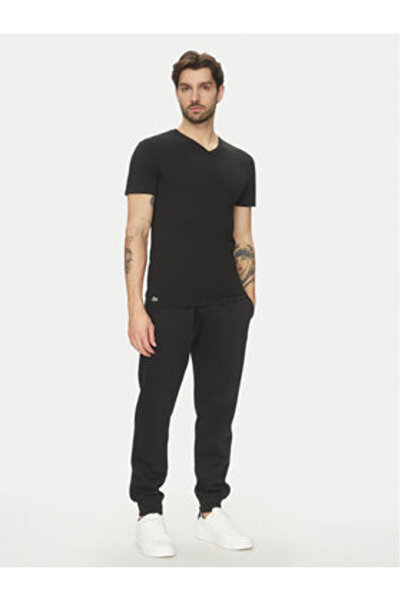 Lacoste Σετ 3 ανδρικών μπλουζών TH9008 Μαύρο