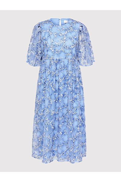 Selected Femme Γυναικείο φόρεμα κοκτέιλ 16085467 Μπλε