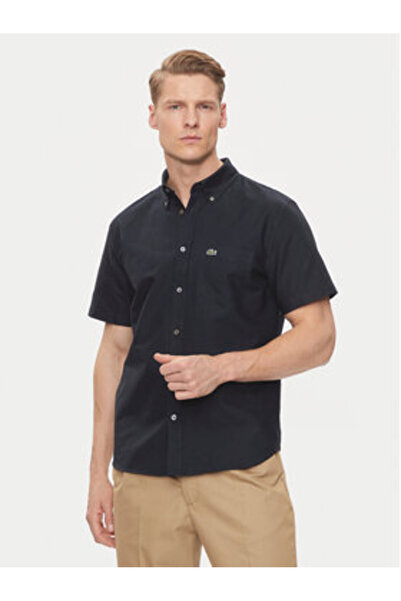 Lacoste Ανδρικό Πουκάμισο CH1917 Μπλε Σκούρο Μπλε