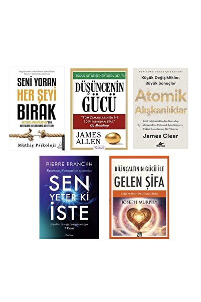 Diyojen Yayıncılık seni yoran herseyi birak + dusuncenin gucu + atomik alikan...