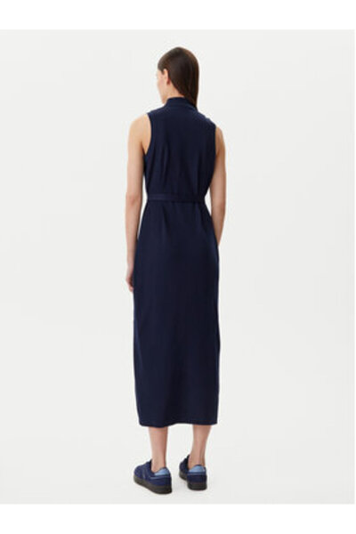 Lacoste Γυναικείο Φόρεμα-Πουκάμισο EF1107 Μπλε Σκούρο Μπλε