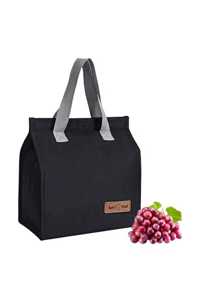 Optim Solution Geantă termoizolantă Bento 3.3L, aluminiu, 22.5x13x25.5cm, neagră