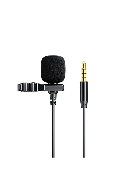 Optim Solution Μικρόφωνο πέτου για τηλέφωνο, καλώδιο υποδοχής 3,5 mm, 2 μ., Υψηλής ποιότητας, Εύκολη εγγραφή, HD, Μαύρο