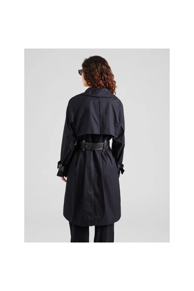 Guess Raphaelle Women's Black Trench Coat W5Yl02Whdf1-Jblk
