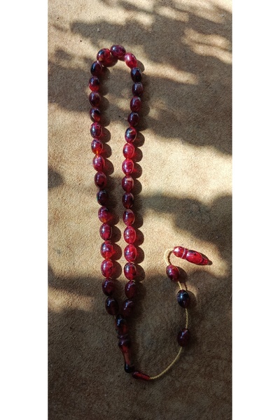 Nurtakı سبحة من العنبر المتدرج 8 مم