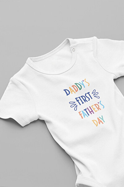 FORMİRA بدلة أطفال عضوية 100% قطن ليوم الأب الأول مع أزرار كبس 5215