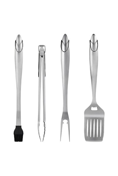 Optim Solution Set 4 Ustensile pentru Gratar, OPTIM SOLUTION, Paleta, Cleste,...