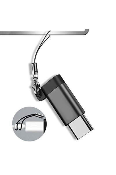 Optim Solution Adaptor OTG Micro USB la mufa USB Type-C, Mic si Portabil, Plug and Play, Negru