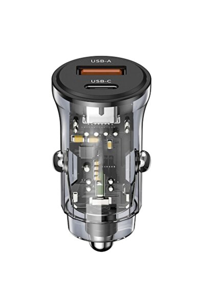 Optim Solution Încărcător auto USB-A și USB-C, încărcare rapidă 30W