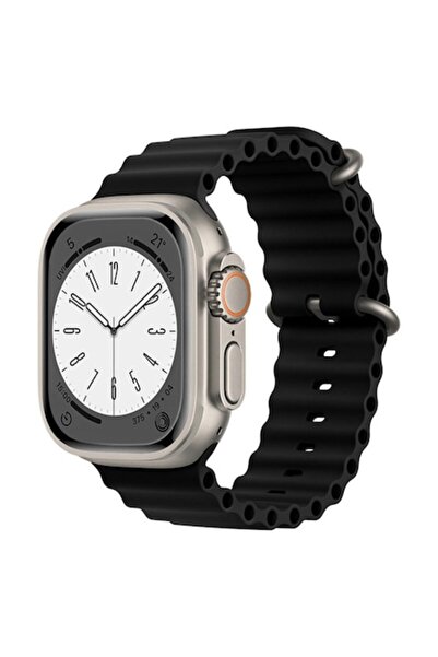 Optim Solution Curea de ceas inteligent pentru Apple Watch 8 45 mm, silicon m...