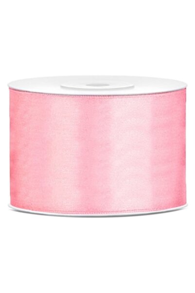 OEM Panglica satinata, latime 5 cm, 1 rola 22.9 m roz deschis