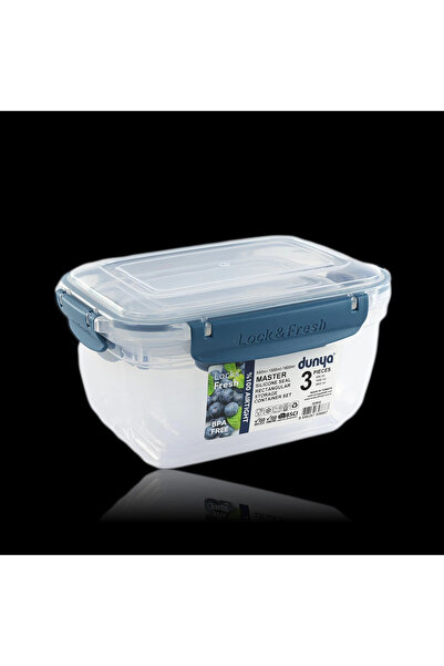 HarmonyAura Set of 3 Storage Containers 550 - 1000 - 1800 Ml Model 30866