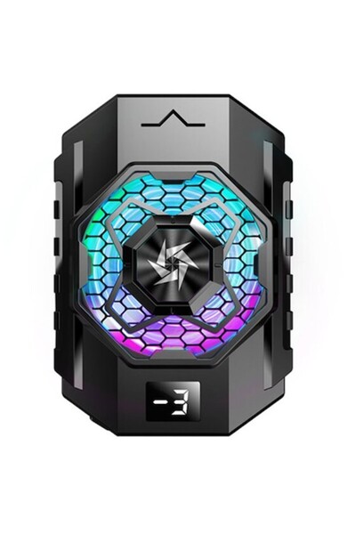 Optim Solution Cooler pentru telefon, OPTIM SOLUTION, lumini RGB, afișaj digi...