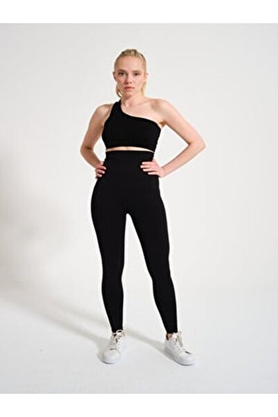 VAJESTO Colanți negri pentru femei talie înaltă pentru modelarea corpului, în...