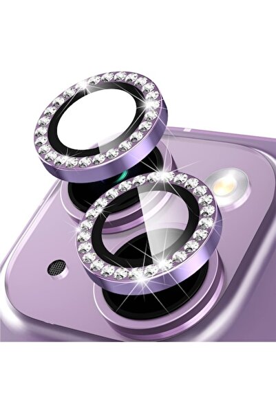 PROTECT Folie de protecție pentru cameră cu strasuri pentru iPhone 14 / 14 Plus