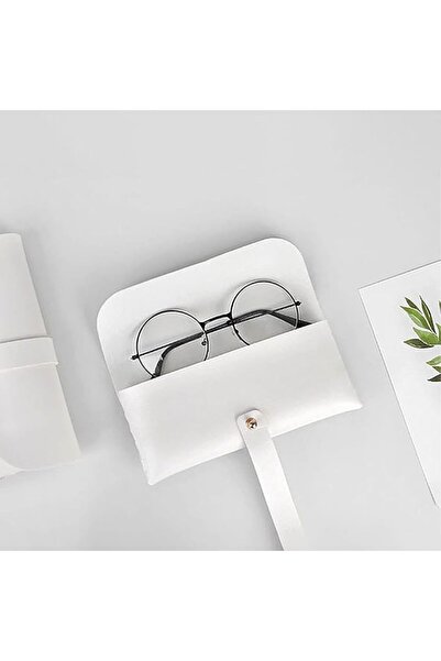 Optim Solution Toc Ochelari, 17 x 8.5 cm, din Piele -friendly, Protectie Lentile, Inchidere cu Buton, Materiale