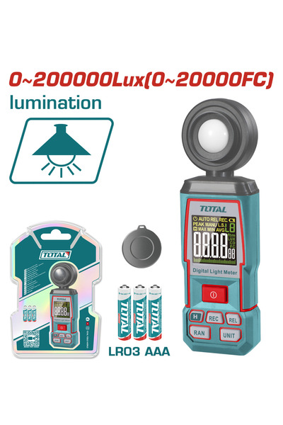 TOTAL Dijital Lüxmetre Yüksek Kalite TETLU031 NMS HIRDAVAT()