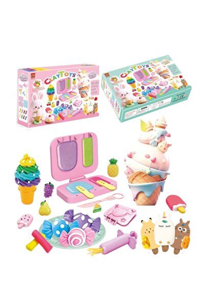 Fun Moment مجموعة صنع الآيس كريم بالطين للأطفال