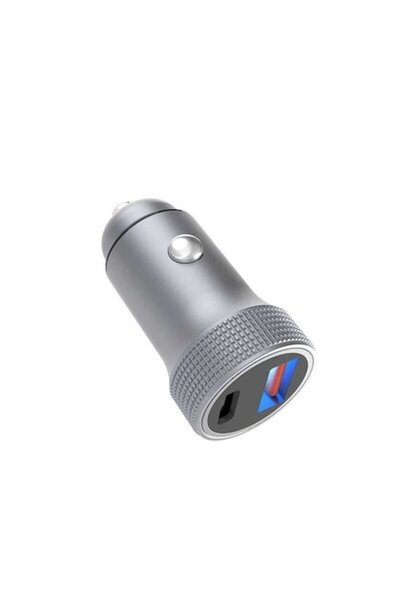 Optim Solution Adaptor auto USB – 20 W-PD, 60 W-USB, încărcător auto inteligent