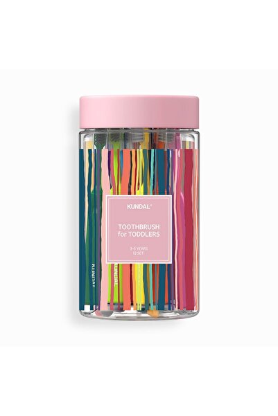 Kundal Kondal Deep Clean Toothbrush Set for Kids (3-5 Years) - 12 Pieces