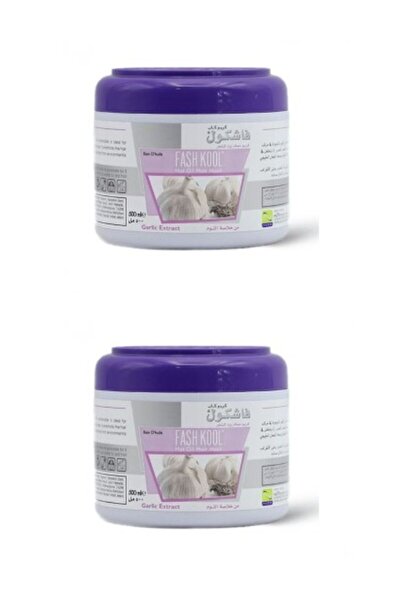 Fash Kool كريم الشعر حمام الزيت خلاصة الثوم 500 مل - عبوة من قطعتين