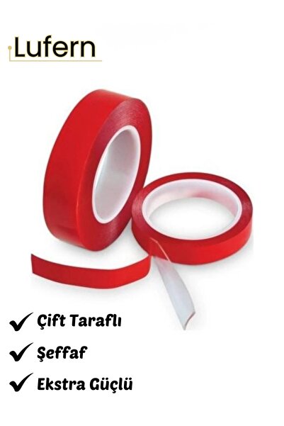 Lufern Ekstra Güçlü Çift Taraflı Iz Bırakmaz Şeffaf Çok Amaçlı Tamir Silikon ...
