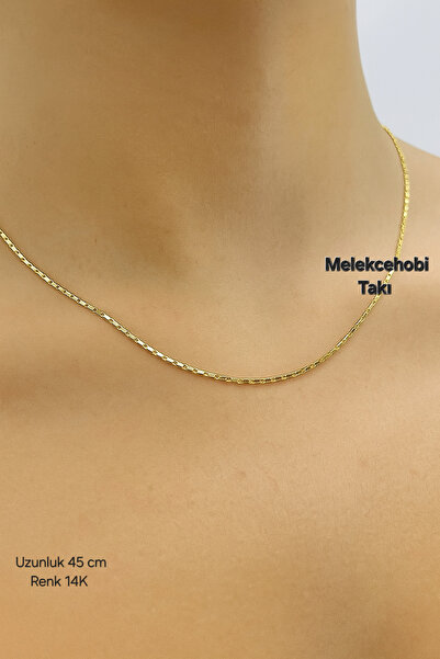 XUPING JEWELRY Melekcehobi Takı Xuping Marka 14K Altın Rengi Minimal Kolye