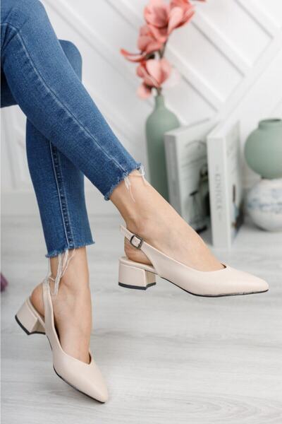 Nirvana Pantofi de damă Skin Back Open