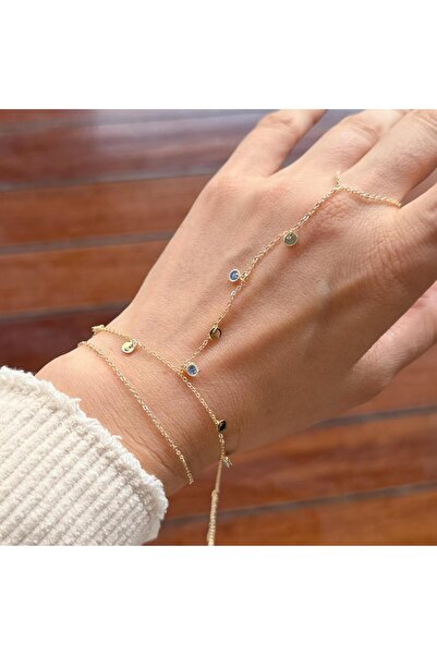 Venus Design Çelik Mavi Taşlı Sallantılı Şahmeran