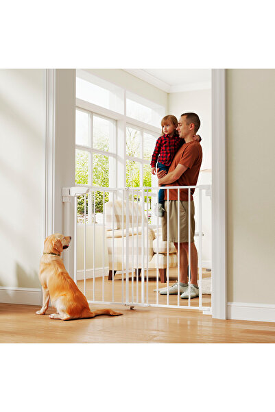 Fun Moment Automatic Closing Metal Baby Safety Gate, Maximum Height up to 111.5 cm