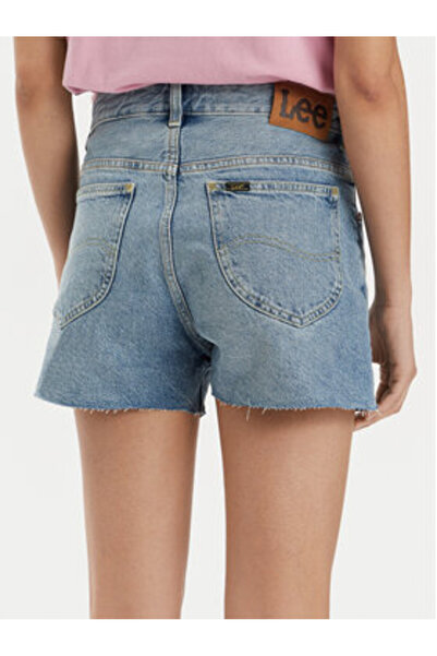 Lee Γυναικείο τζιν σορτς 112350142 Μπλε