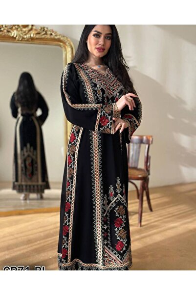 AFandina جلابية ملكيةتطريز ينبض بالفخامة والأصالة"