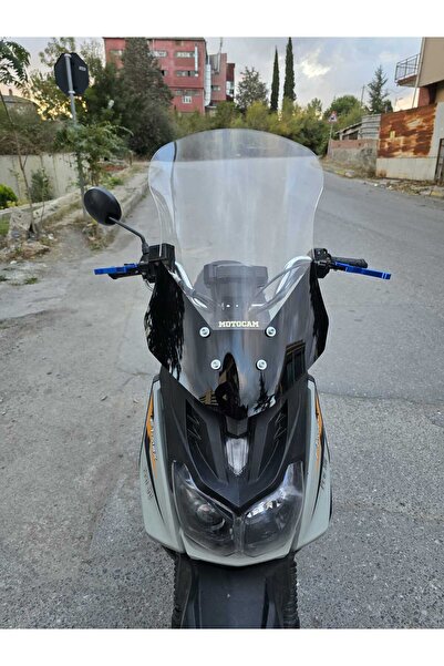 MOTOCAM Altai F1 Max Siperlik Ön Cam 2021-2025 Model 57cm Şeffaf Renkli 4mm
