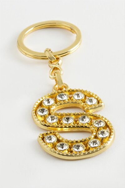 OSENSE Μπρελόκ με πέτρα σε κίτρινο χρώμα