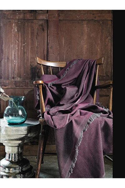 esdekor غطاء أريكة مايا 170×230 سم بنفسجي أنيق للمنزل قطعة واحدة