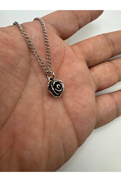 Herşey Nota Minimal Rose (Rose) Figured Chain Necklace – Elegant, Stylish and Romantic Design