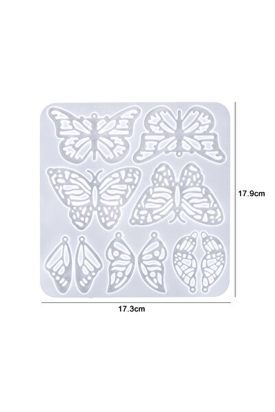 Choice3 قالب سيليكون لصنع 35 شكل أقراط وقلادات، مصنوع من راتنج الإيبوكسي، متع...