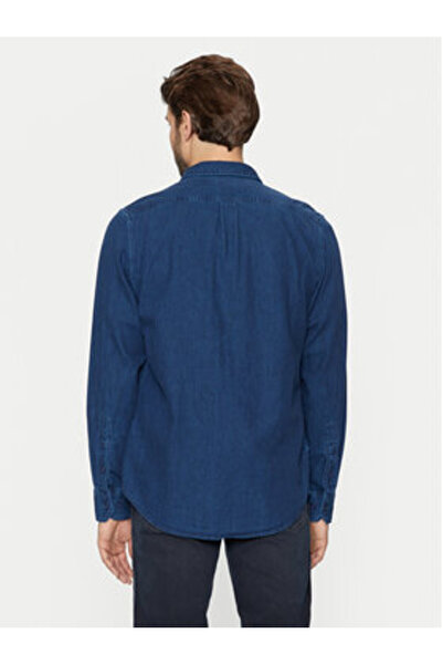 Lee Ανδρικό τζιν πουκάμισο 112355712 Μπλε