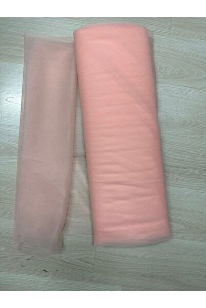 Hobigram Salmon Dream Tulle 100X300 cm | Engagement, Henna, Wedding, Bundle, Door and Party Decoration Fabric 5 Meters