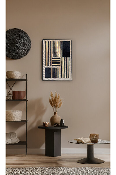 SANAT AHENK Modulo - 35x45 El Yapımı Ahşap Tablo