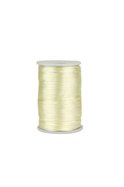 Creativ Deco Plus Cordon satinat ivory 2mm, rolă 91m