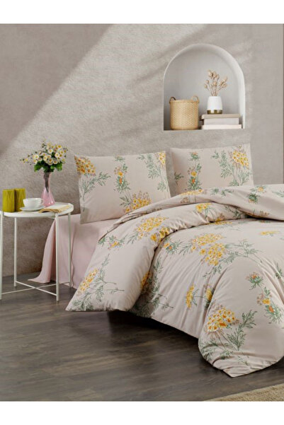 Bikaya Home Kristal Ranforce Double Duvet Cover Set |   100% Cotton |   57 Tel |   4 Pieces |   Luxury Box